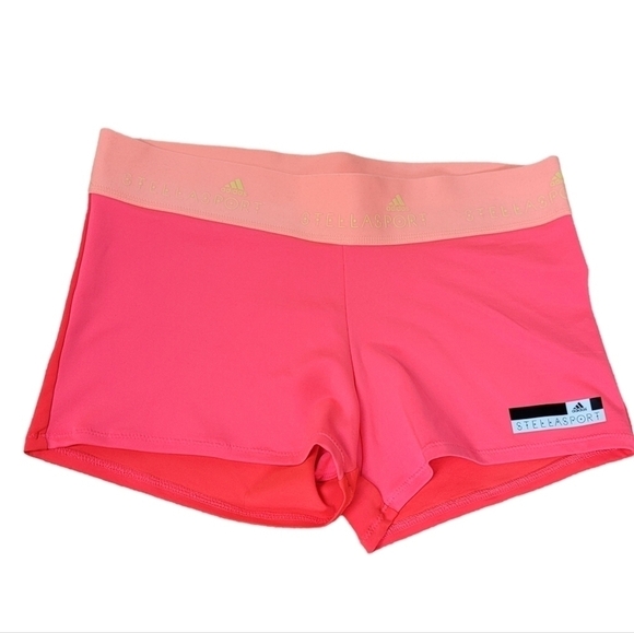 Adidas Stella McCartney Color Block Shorts - Picture 1 of 6